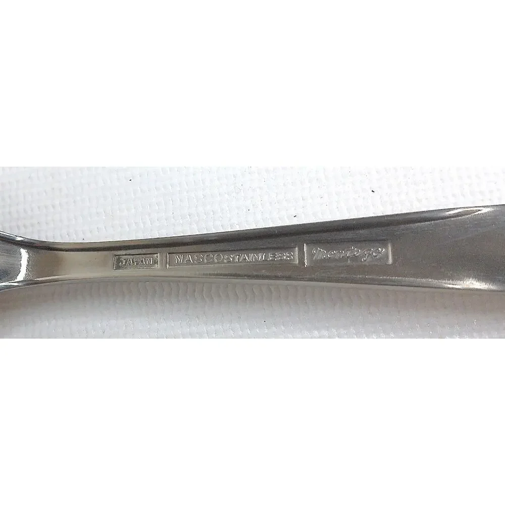 Nasco Flamingo Montego Oval Place Soup Spoons Stainless Japan Set of 6